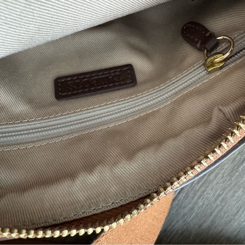 New! Natural leather. Brown Leather Crossbody Bag - Picture 9 of 9
